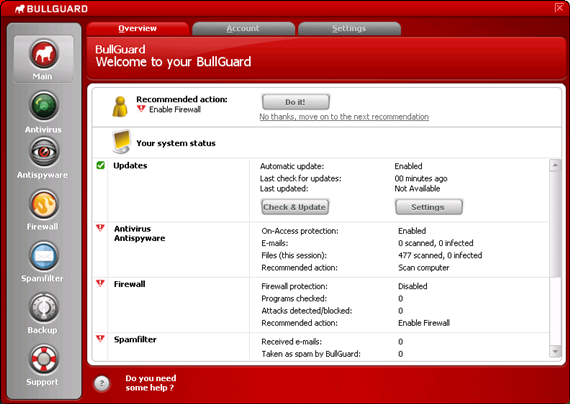 Dùng thử BullGuard Internet Security 8.7 miễn phí 6 tháng
