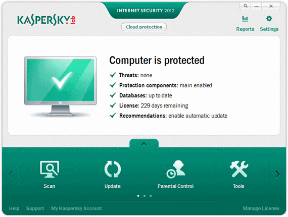 Nâng cấp Kaspersky Internet Security 2010/2011 lên Kaspersky Internet Security 2012