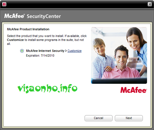 Sử dụng McAfee Internet Security 2010 miễn phí 180 ngày