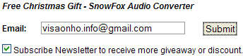 Bản quyền SnowFox Audio Converter miễn phí