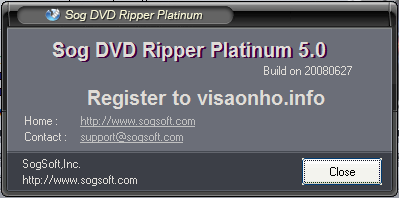 Bản quyền Sog DVD Ripper Platinum miễn phí