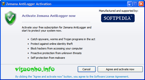 Sử dụng Zemana AntiLogger 1.9.2.18 miễn phí 1 năm