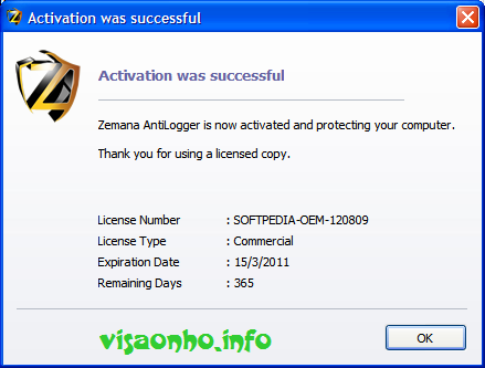 Sử dụng Zemana AntiLogger 1.9.2.18 miễn phí 1 năm