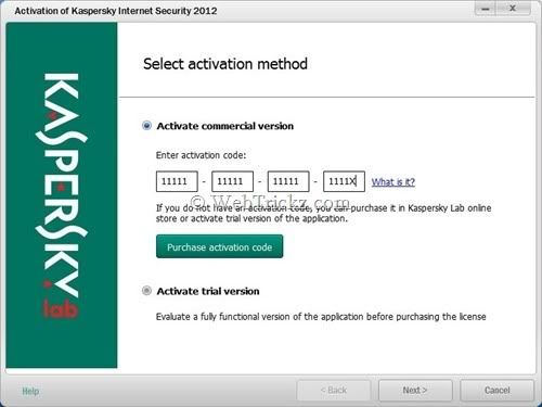 Cách kích hoạt bản quyền Kaspersky 2012 bằng key file
