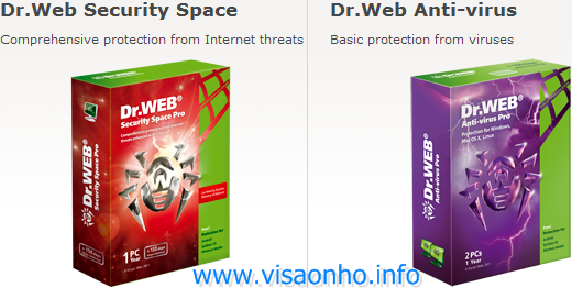Dr.Web Security Space & Dr.Web Anti-virus: Key file bản quyền 1 năm