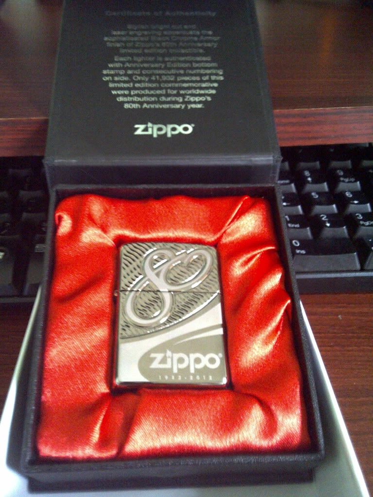 Bán e Zippo Anniversary-Limited Edition 80th.