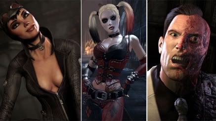 Catwoman, Harley Quinn, Two Face - Arkham City