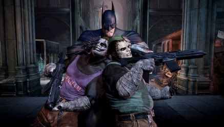 Batman Smashing Heads Together - Arkham City