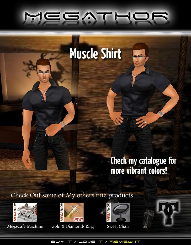 Oskkur Gray Muscled Shirt by Megathor00
