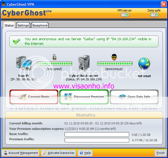 Sử dụng tài khoản Premium của CyberGhost VPN miễn phí 1 năm