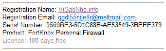 Bản quyền FortKnox Personal Firewall miễn phí