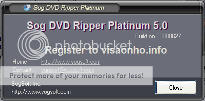 Bản quyền Sog DVD Ripper Platinum miễn phí