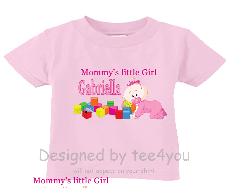 Personalized T-shirt Mommy's Little Girl Baby Any Name